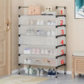 Dust Proof 6 Layer Shoe Rack – Multi-Tier Covered Shoe Organizer Cabinet