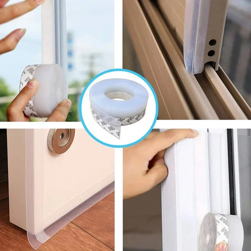 Door Sealing Tape (3 Meter) – Weather Strip Gap Seal (Dust, Noise & Insect Protection)