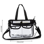 Transparent Cosmetic Bag – Waterproof Makeup Organizer with Shoulder Strap