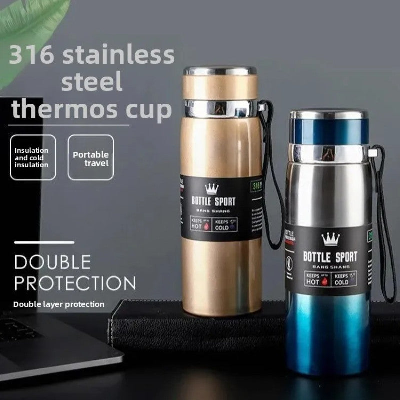 800ML Stainless Steel Water Bottle – Insulated Hot & Cold Sport Bottle