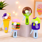 Cute Mini Hand Fan – Portable Battery Powered Cooling Fan for Kids