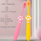 Kids Cartoon Cat Claw Toothbrush – Soft Bristle Baby Toothbrush with Cute Design