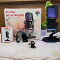 NeePho NP-M02 RGB Podcast Microphone – ANC Noise Reduction with Stand