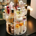 Diamond Cut Makeup Organizer (10 Inch) – 360° Rotating Cosmetic Storage Box