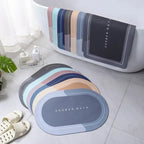 Oval Bath Mat – Anti-Slip Waterproof Bathroom Mat | Soft Quick Dry Shower Floor Mat