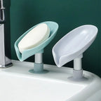 Buy 1 Get 1 Free Hydraulic Soap Holder – Self Draining Lotus Leaf Soap Dish with Suction Base