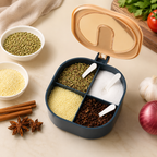 High Quality 4 In 1 Partition Kitchen Seasoning Spice Box For Kitchen