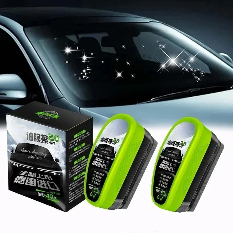 Oil Film Cleaning Brush – Car Glass Degreasing Wipe | Windshield Oil Film Remover Tool