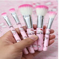 Hello Kitty 7pcs Makeup Brush Set – Soft Cosmetic Brushes Kit for Face & Eyes