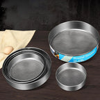 6 Pcs Fine Mesh Flour Sifter Set – Stainless Steel Baking Sieves