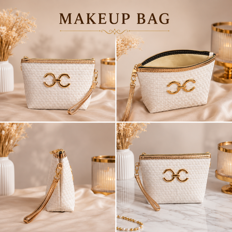 Luxury Makeup Bag – Premium Cosmetic Pouch & Travel Organizer