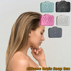 Silicone Soap Dish with Drain – Self Draining Soap Holder for Bathroom & Kitchen