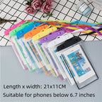 Pack of 2 Waterproof Mobile Pouch – Universal Touch Screen Phone Case (Waterproof Cover)
