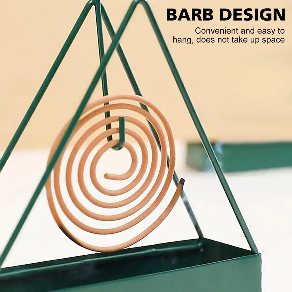 Fireproof Triangle Mosquito Coil Holder Stand in Iron