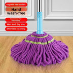 Twist Mop Wring-Out – Hand Press Floor Cleaning Mop with Super Absorbent Head