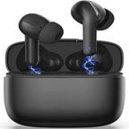 Wireless Bluetooth Earbuds (Black) – HD Sound, Noise Reduction & Charging Case