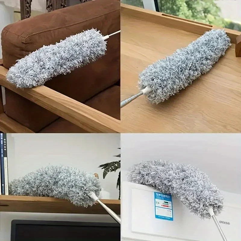 Telescopic Grey Dust Mop – Long Handle Microfiber Duster (Extendable)
