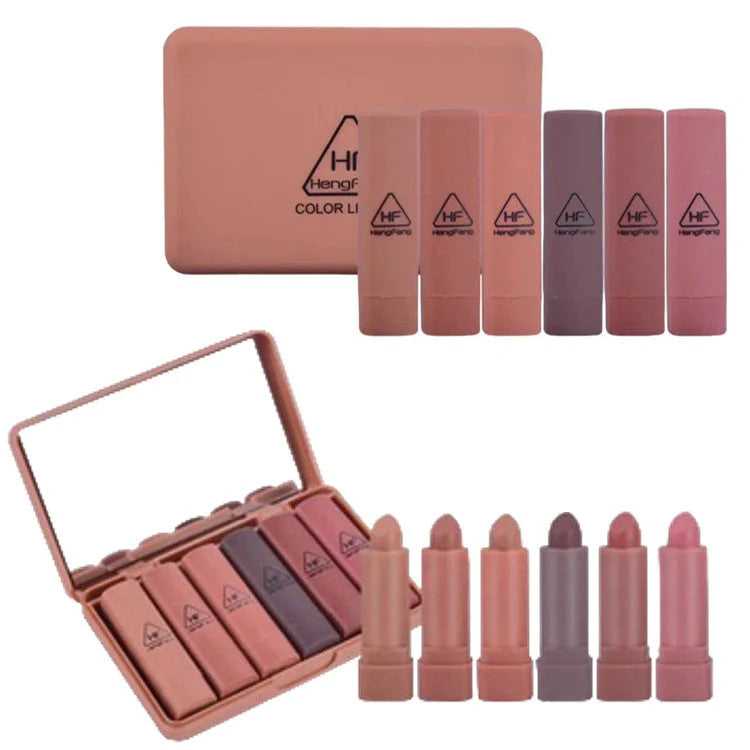 Nude Matte Lipstick Set – Mini Lipstick Kit Long Lasting Soft Matte Shades