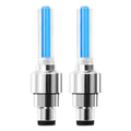 Pack of 4 Car Wheel LED Valve Lights – Blue Motion Sensor Tire Lights (Universal Fit)