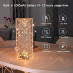 Crystal RGB Touch Lamp – Diamond LED Night Light with Remote (Multicolor Ambient Lamp)