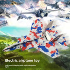 Electric Airplane Toy for Kids | LED Light Flying Glider Aircraft