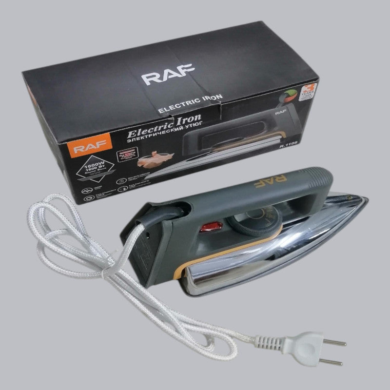 RAF R-1108 Electric Dry Iron – Non-Stick Soleplate Professional Clothes Iron