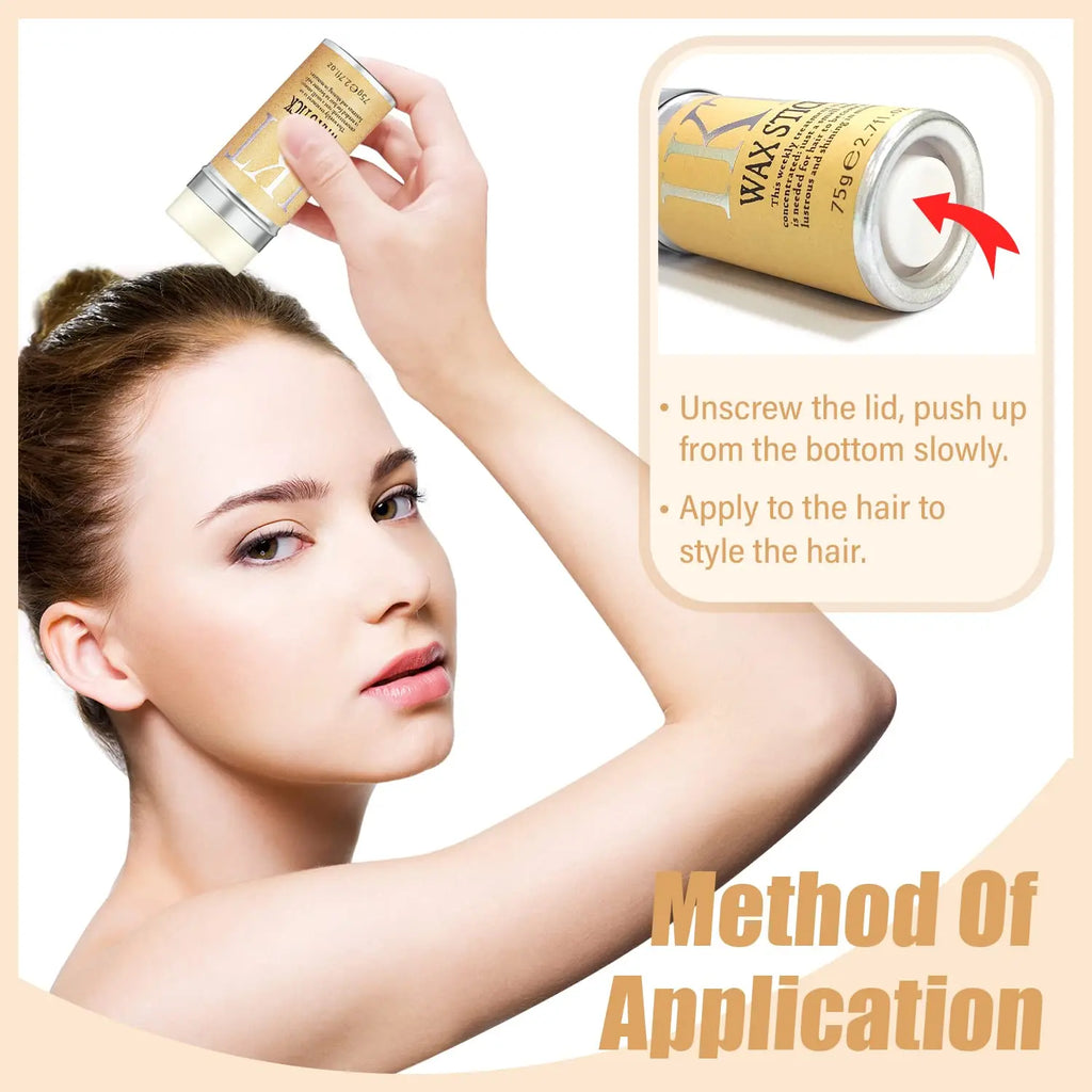 Hair Wax Stick 75g – Flyaway Tamer & Hair Styling Stick | Strong Hold & Smooth Finish