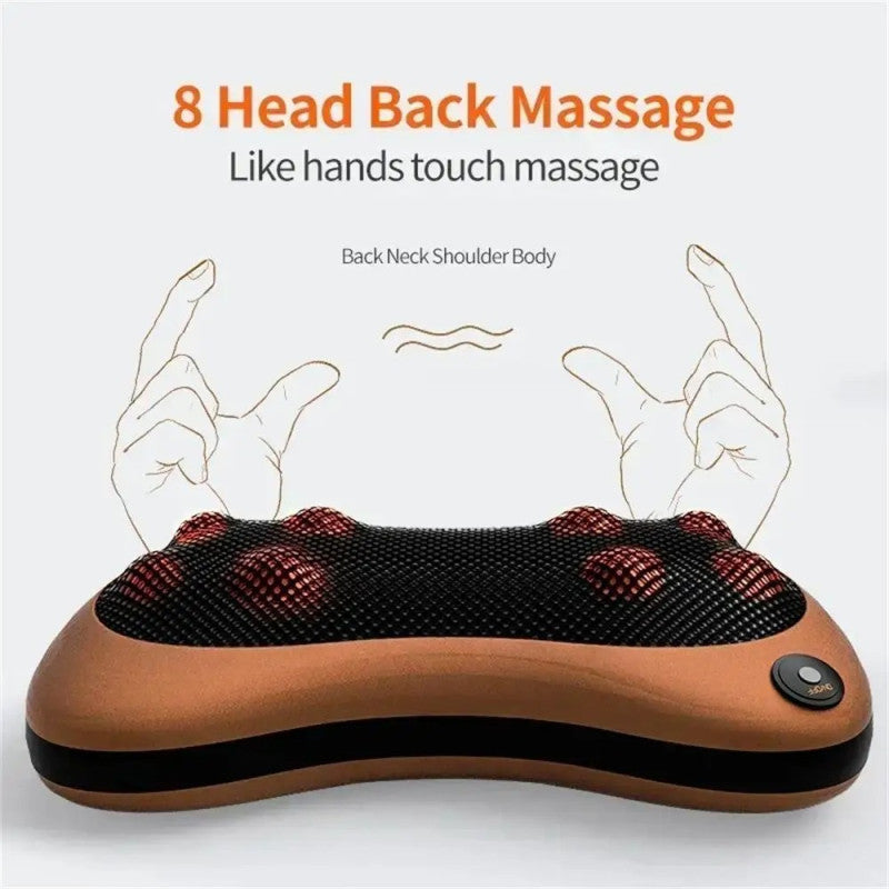Car Pillow Massager – Electric Shiatsu Neck & Shoulder Massage Cushion with Heat