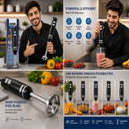 BOMN Hand Blender – Powerful Electric Stick Blender for Juices, Soups & Shakes