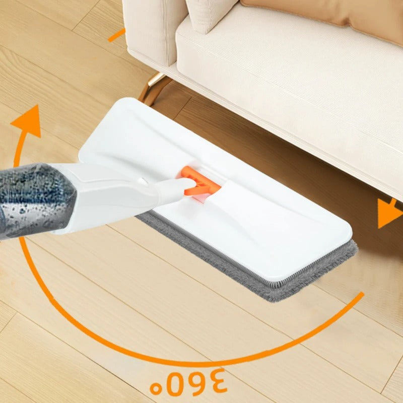 Spray Mop Aurora – Flat Floor Cleaner with Built-in Water Spray | Reusable Microfiber Mop
