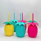 Tango Fruit Tumbler – Pineapple Style Straw Cup (Cute Summer Drink Cup)