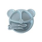 Pack of 3 Panda Shape Kids Plate – 3 Compartment Cartoon Dinner Plate