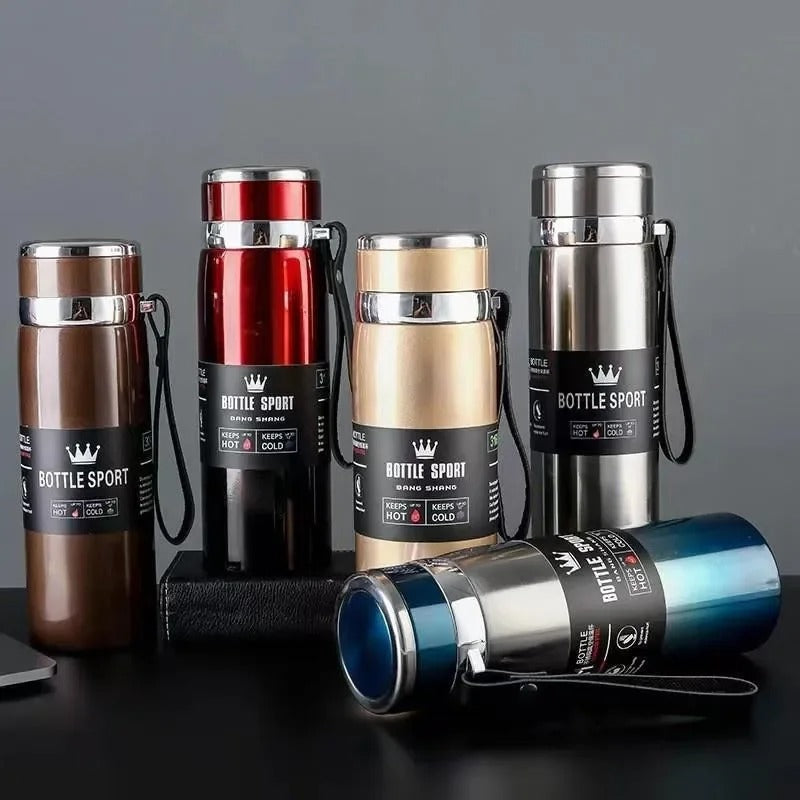 800ML Stainless Steel Water Bottle – Insulated Hot & Cold Sport Bottle