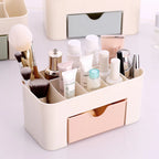 Cosmetic Organizer Box with Drawer – Makeup & Skincare Storage Holder