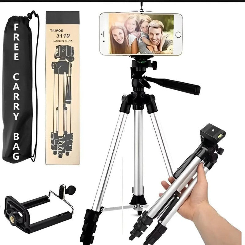 Adjustable Mobile & Camera Tripod Stand – Portable Lightweight Tripod