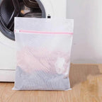 Pack of 2 Mesh Laundry Bag – Zippered Washing Machine Protection Net Pouch