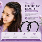 Double Layer Twist Plait Fashion Hair Hoop Headband