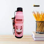 Pack of 2 Panda Kids School Water Bottle – 450ML Cartoon Bottle
