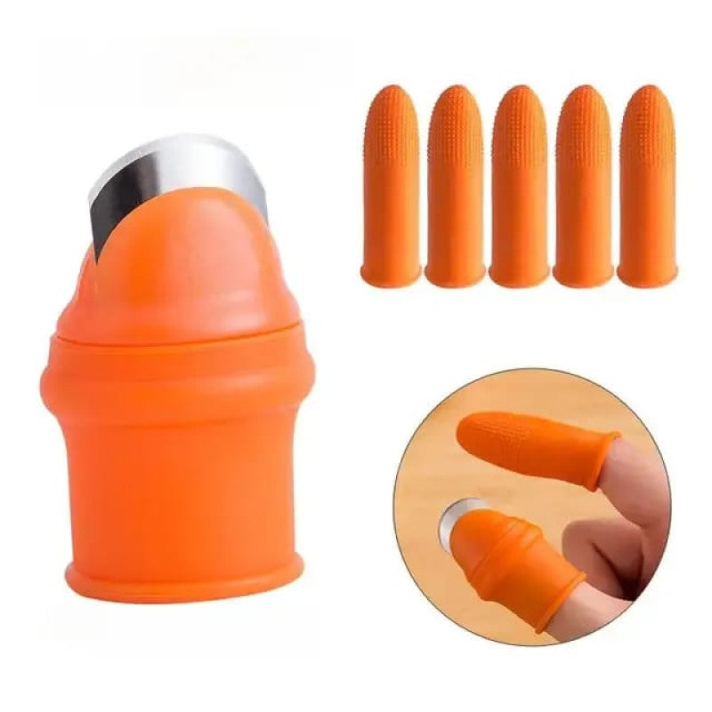 Silicone Finger Vegetable Peeler & Thumb Knife – Safe Kitchen Cutting Protector