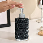 450ML Luxury Soap Dispenser – Elegant Hand Wash & Sanitizer Pump Bottle (Textured Design)