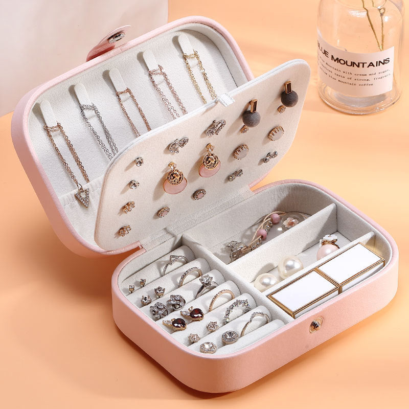 Large Leather Jewellery Box – Premium Organizer Case for Rings, Necklaces & Accessories