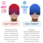 Hot & Cold Therapy Ice Cap – Gel Headache Relief Mask | Migraine Relief & Stress Cooling Cap