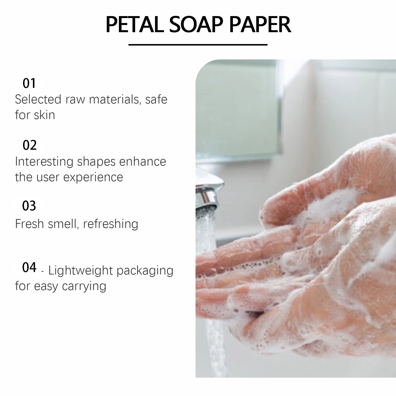 Flower Paper Soap Sheets – Portable Travel Hand Wash Soap (Box Pack) 🌸