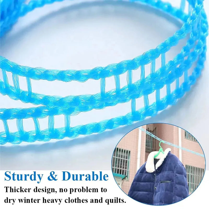 Windproof Anti-Slip Clothes Washing Line Drying Nylon Rope