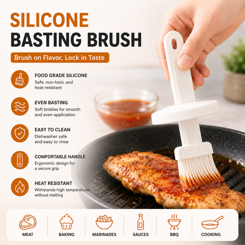 Oil Brush With Bottle Oil Dispenser