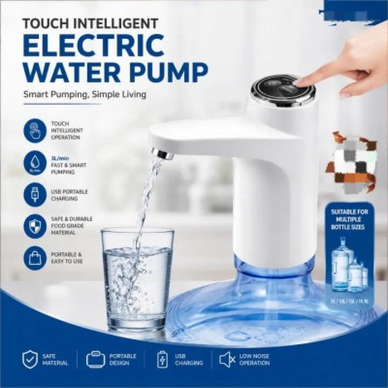 Portable Water Dispenser Pump – USB Rechargeable Automatic Water Bottle Pump