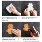 Wall Mounted Bear Holder – Cute & Durable Organizer for Home Use