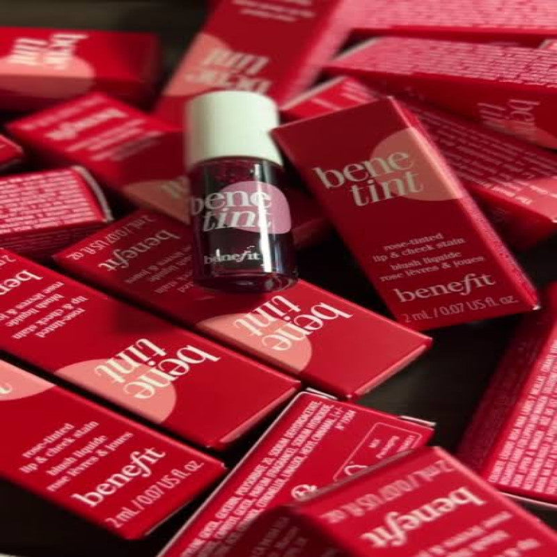 Lip & Cheek Bene Tint – Long Lasting Natural Glow Liquid Blush & Lip Color