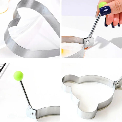 4Pcs Set Stainless Steel Omelette Fried Egg Frying Mold