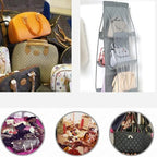 Buy 1 Get 1 Free Hanging Purse Organizer – Wardrobe Handbag Storage with Multiple Pockets